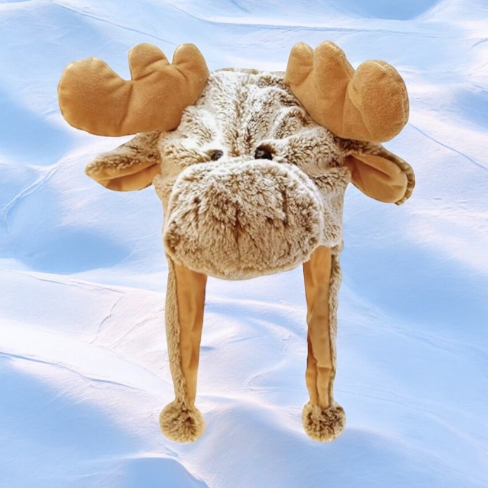 DOLLIBU fleece moose animal super soft plus hat   hat SIZE OS KIDS /adult teen